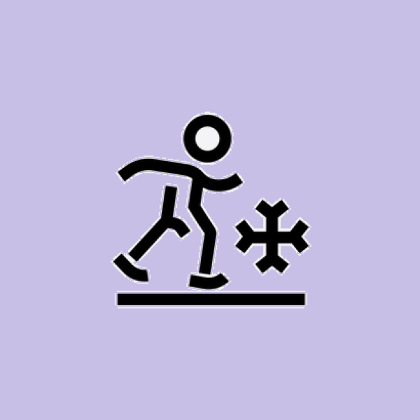 paarse picto schaatser